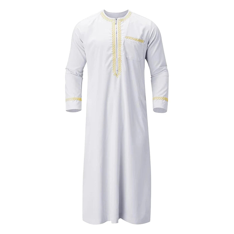 Men's Traditional Embroidered Moroccan Kaftan