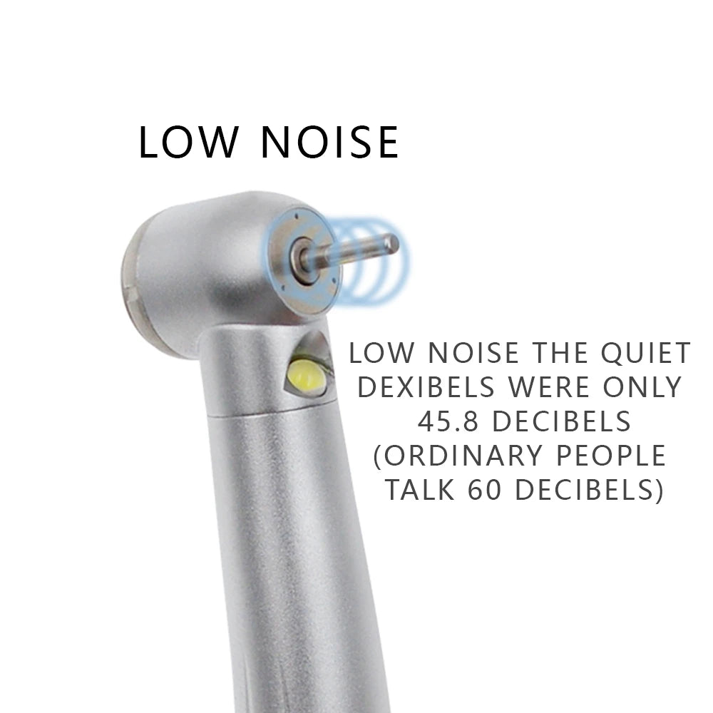 Dental LED High Speed Handpiece Air Turbine Ceramic Bearing 2/4 Hole
