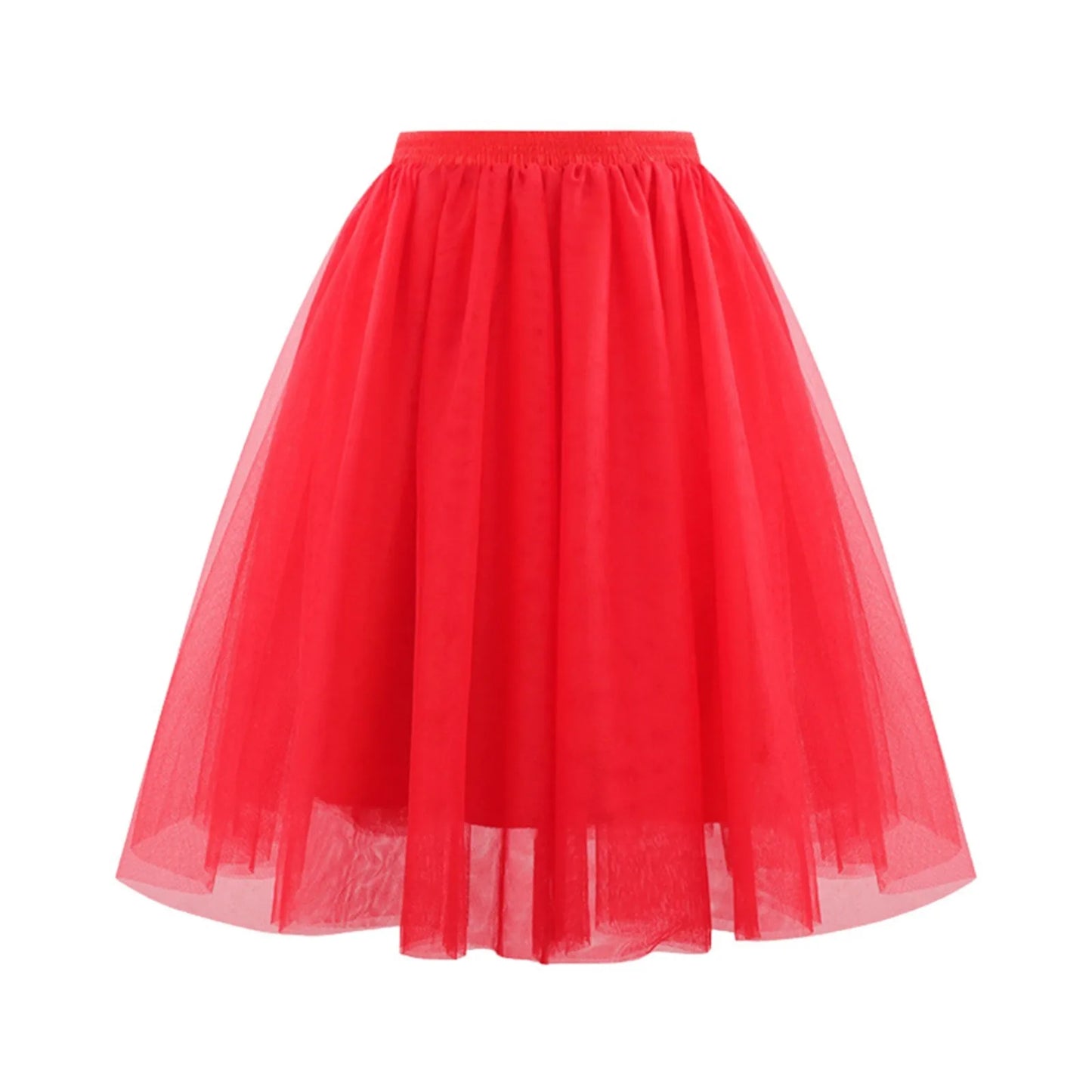 Fairy Adult Multicolored High Waist Tutu Skirt Women's Sheer Mesh Large Swing A-Line Skirt Women Dancing Ballet Costumes