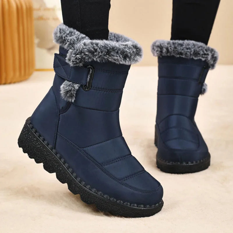 Women’s Waterproof Faux Fur Snow Boots