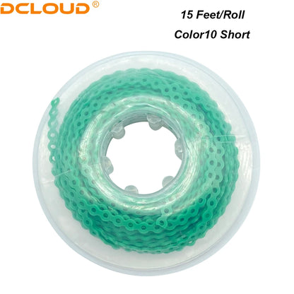 Orthodontic Elastic Power Chain 15ft Spool Dental Rubber Chain 4.57m