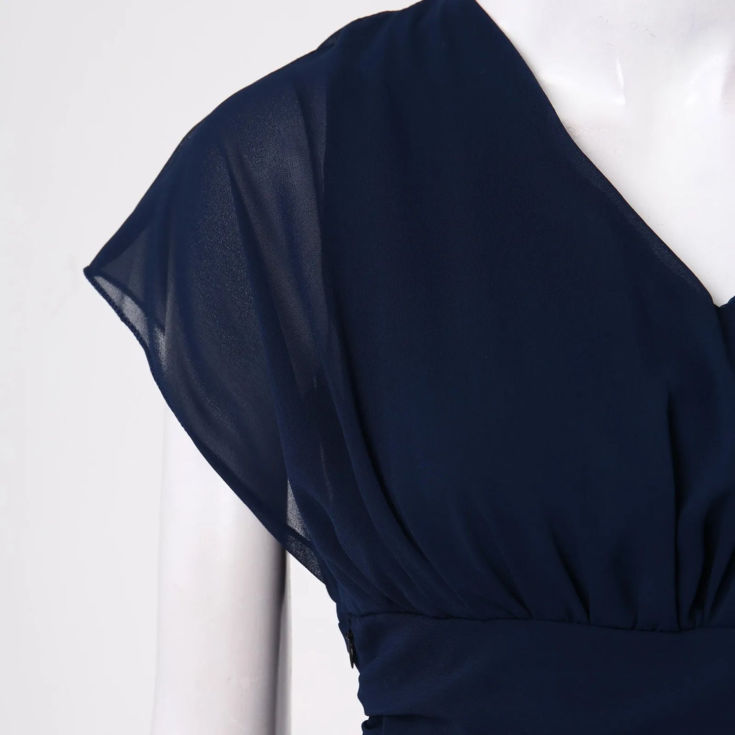 Womens Dresses Wedding Party Bridesmaid Elegant V Neck Chiffon