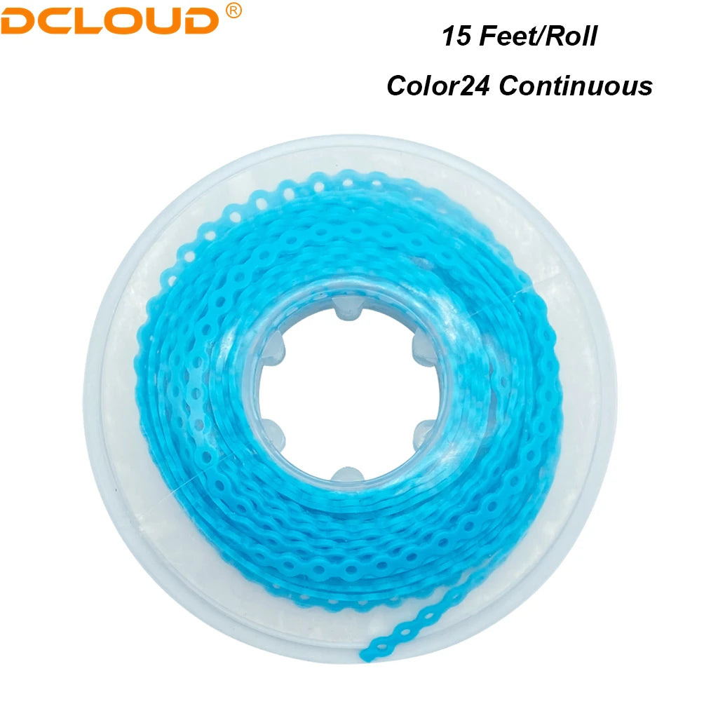 Orthodontic Elastic Power Chain 15ft Spool Dental Rubber Chain 4.57m