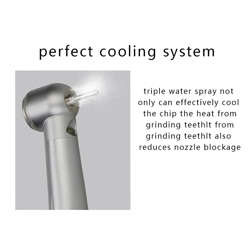 Dental LED High Speed Handpiece Air Turbine Ceramic Bearing 2/4 Hole