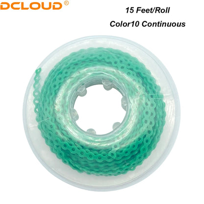 Orthodontic Elastic Power Chain 15ft Spool Dental Rubber Chain 4.57m