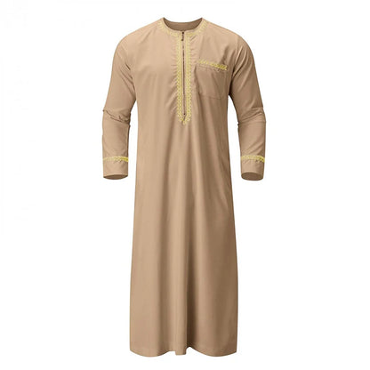 Men's Traditional Embroidered Moroccan Kaftan