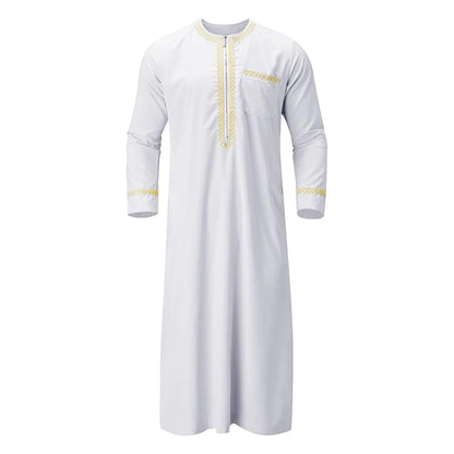 Men's Traditional Embroidered Moroccan Kaftan