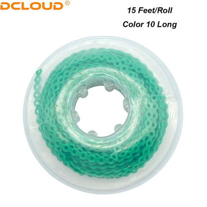 Orthodontic Elastic Power Chain 15ft Spool Dental Rubber Chain 4.57m