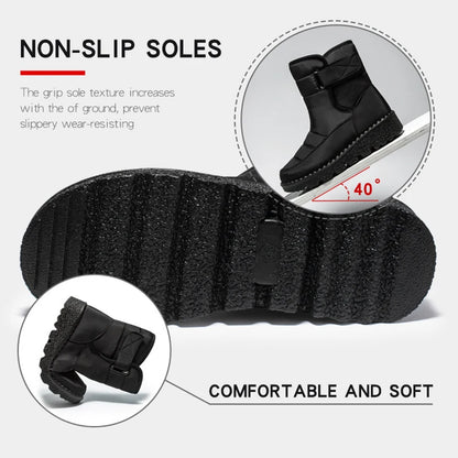 Women’s Waterproof Plush Platform Snow Boots