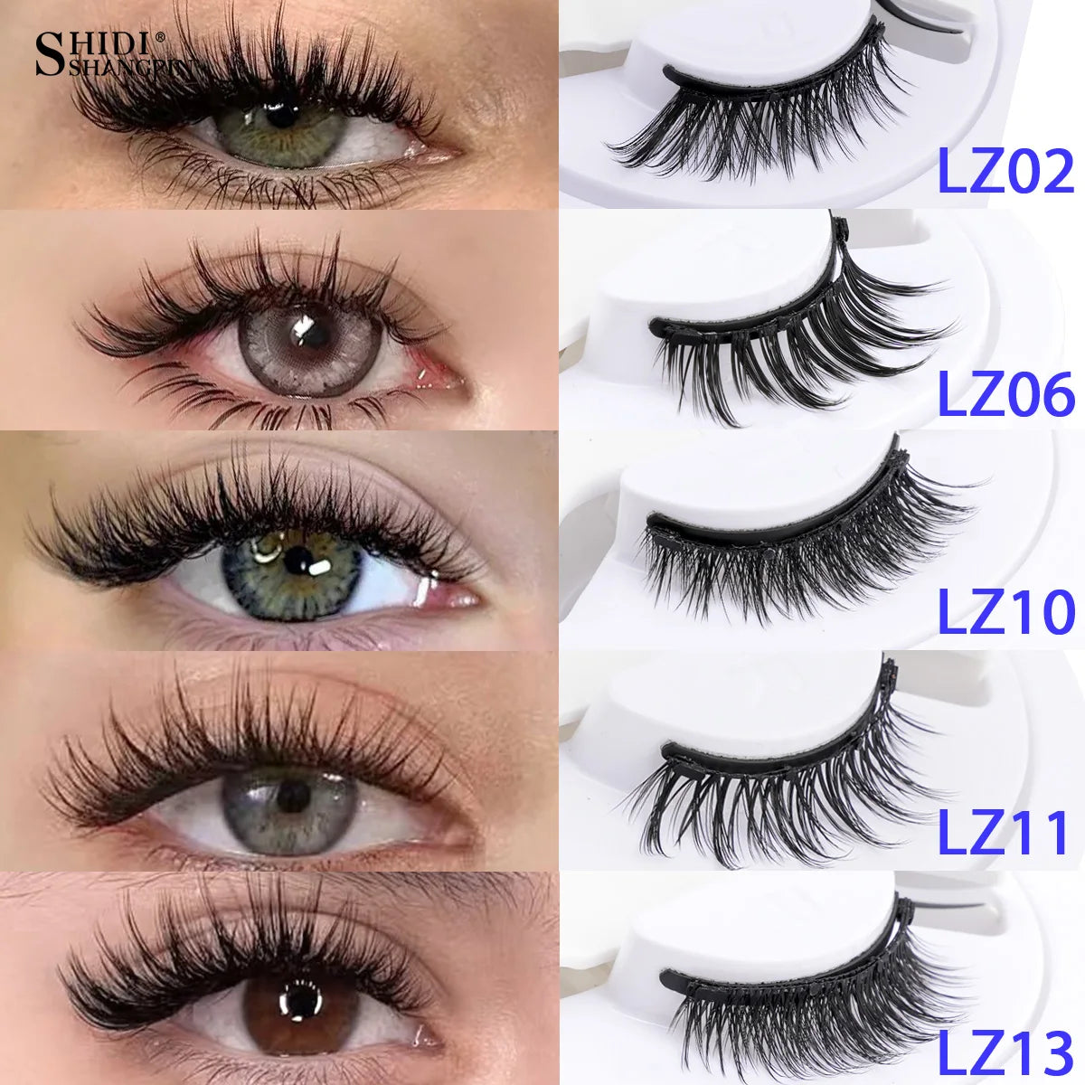 Magnetic Eyelashes Kit Reusable Handmade Faux Mink Lashes