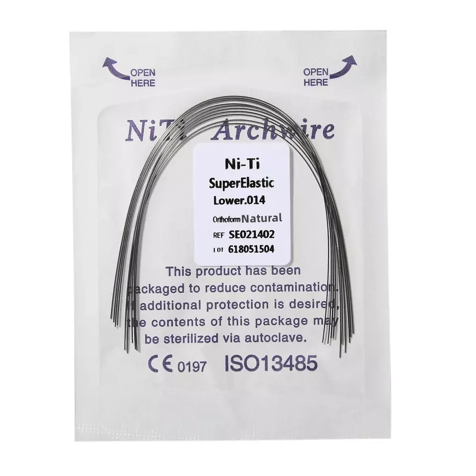 Orthodontic Arch Wires 10 Pcs Super Elastic Round