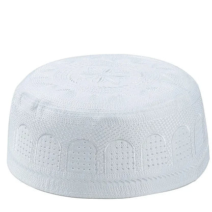 Muslim Embroidered Cotton Prayer Cap