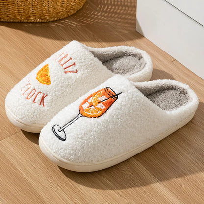 Aperol Spritz Women's Slippers Spritz O'Clock | Cozy Comfy Fluffy