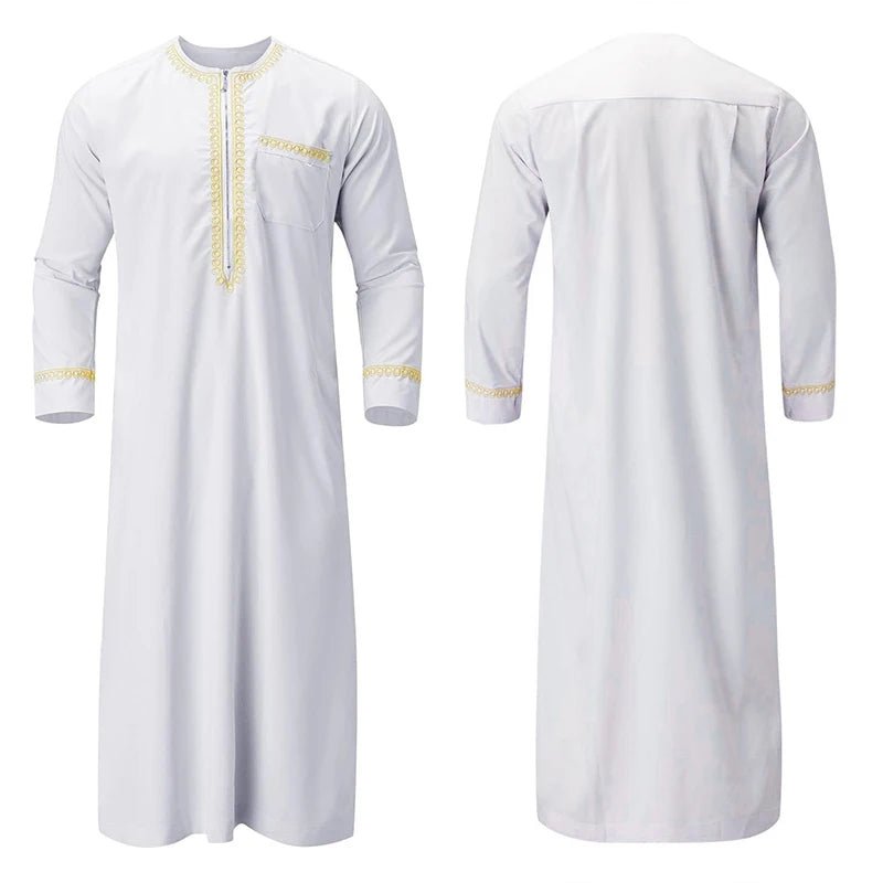 Men's Traditional Embroidered Moroccan Kaftan