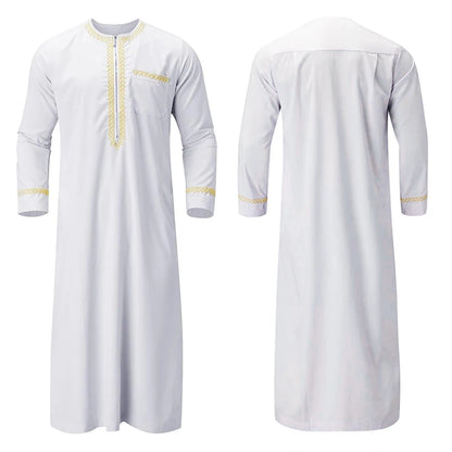 Men's Traditional Embroidered Moroccan Kaftan