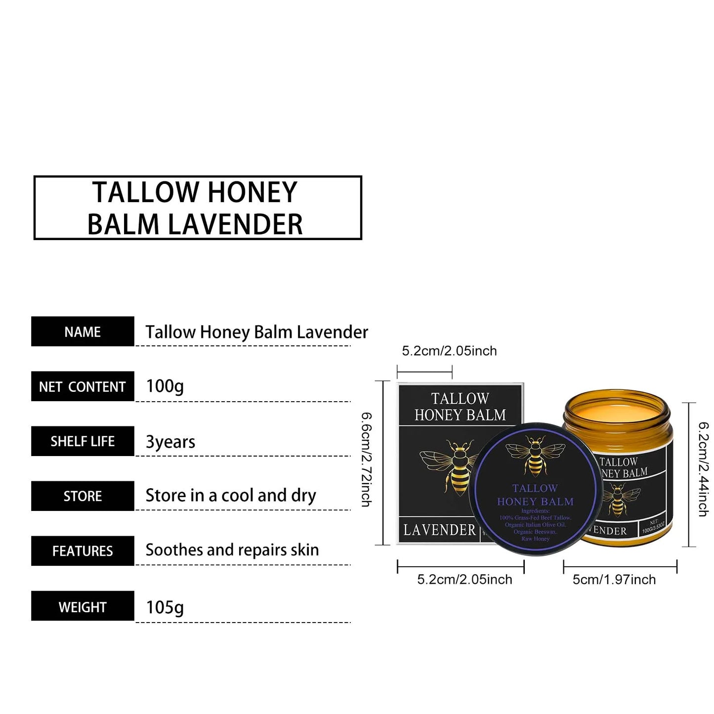Tallow Honey Glow Cream