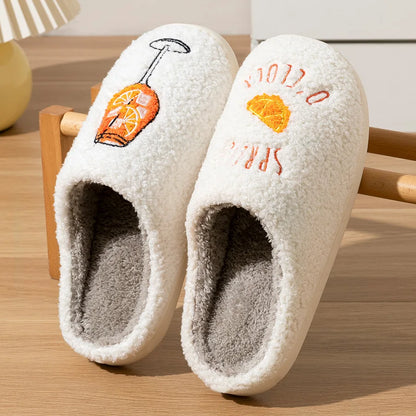 Aperol Spritz Women's Slippers Spritz O'Clock | Cozy Comfy Fluffy
