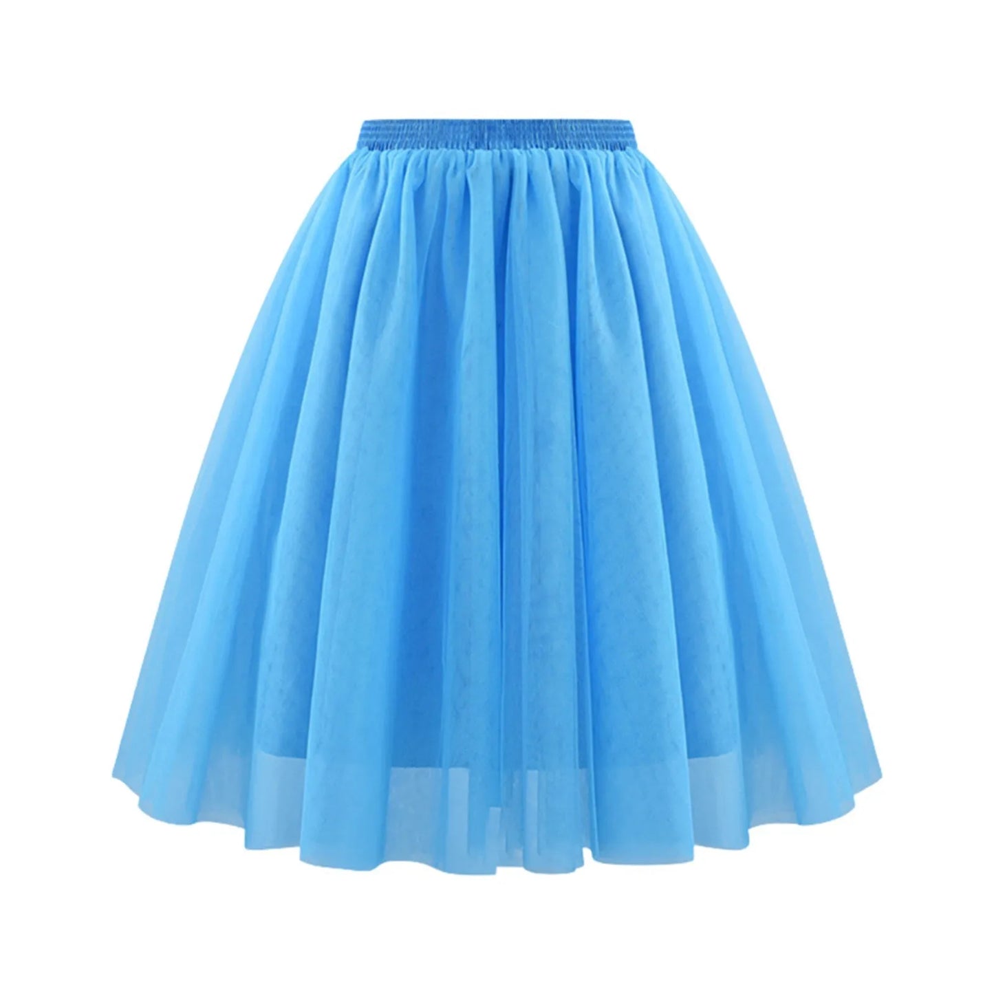 Fairy Adult Multicolored High Waist Tutu Skirt Women's Sheer Mesh Large Swing A-Line Skirt Women Dancing Ballet Costumes