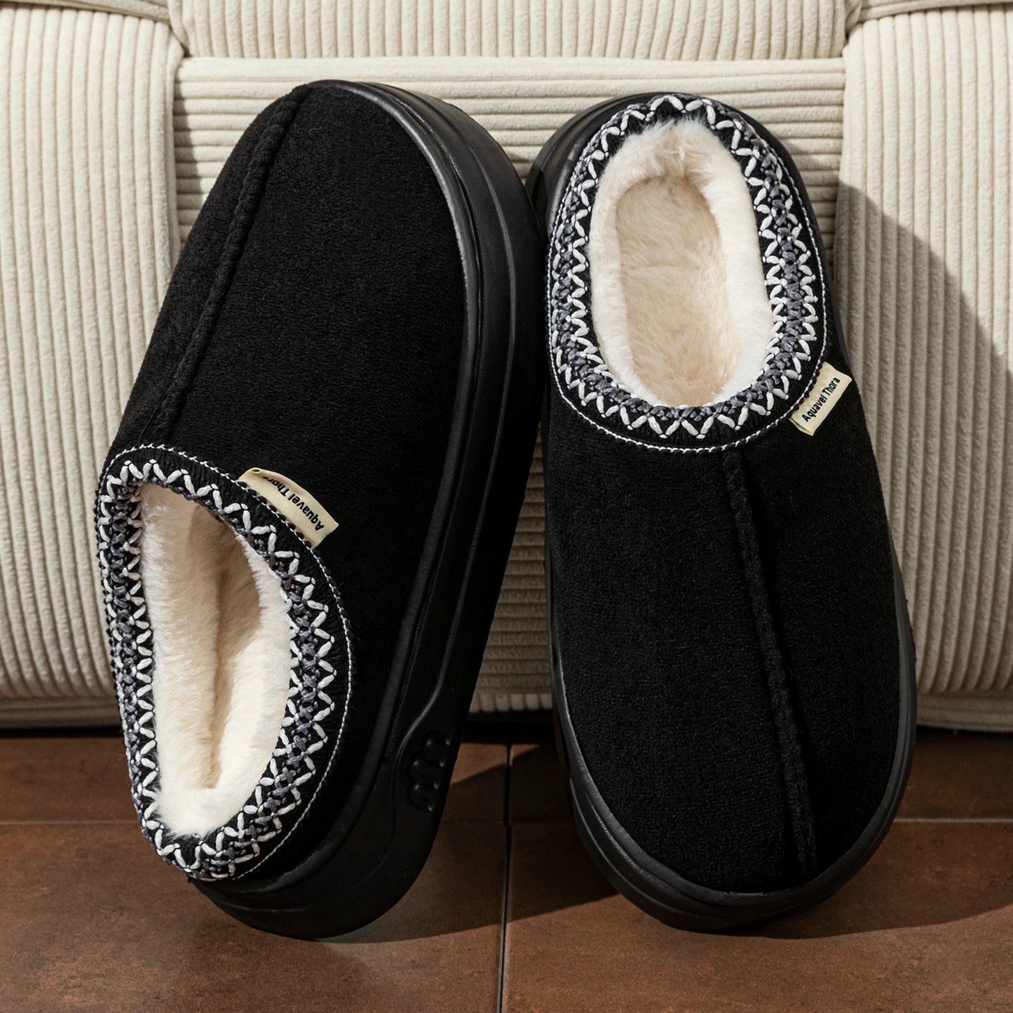 Winter Women's Slippers Boots Fashion Fuzzy Fur Anti-slip