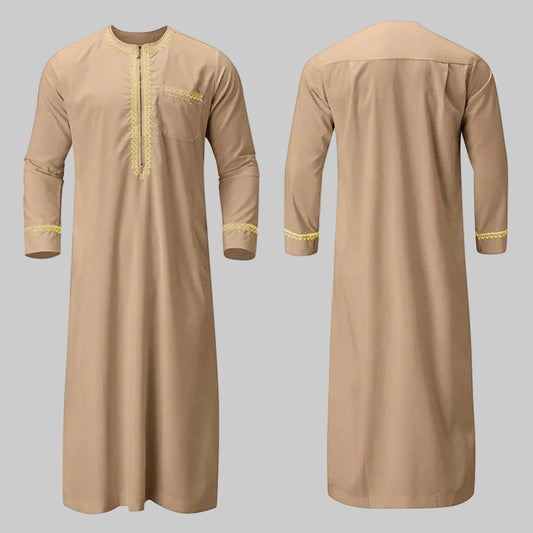 Men's Traditional Embroidered Moroccan Kaftan