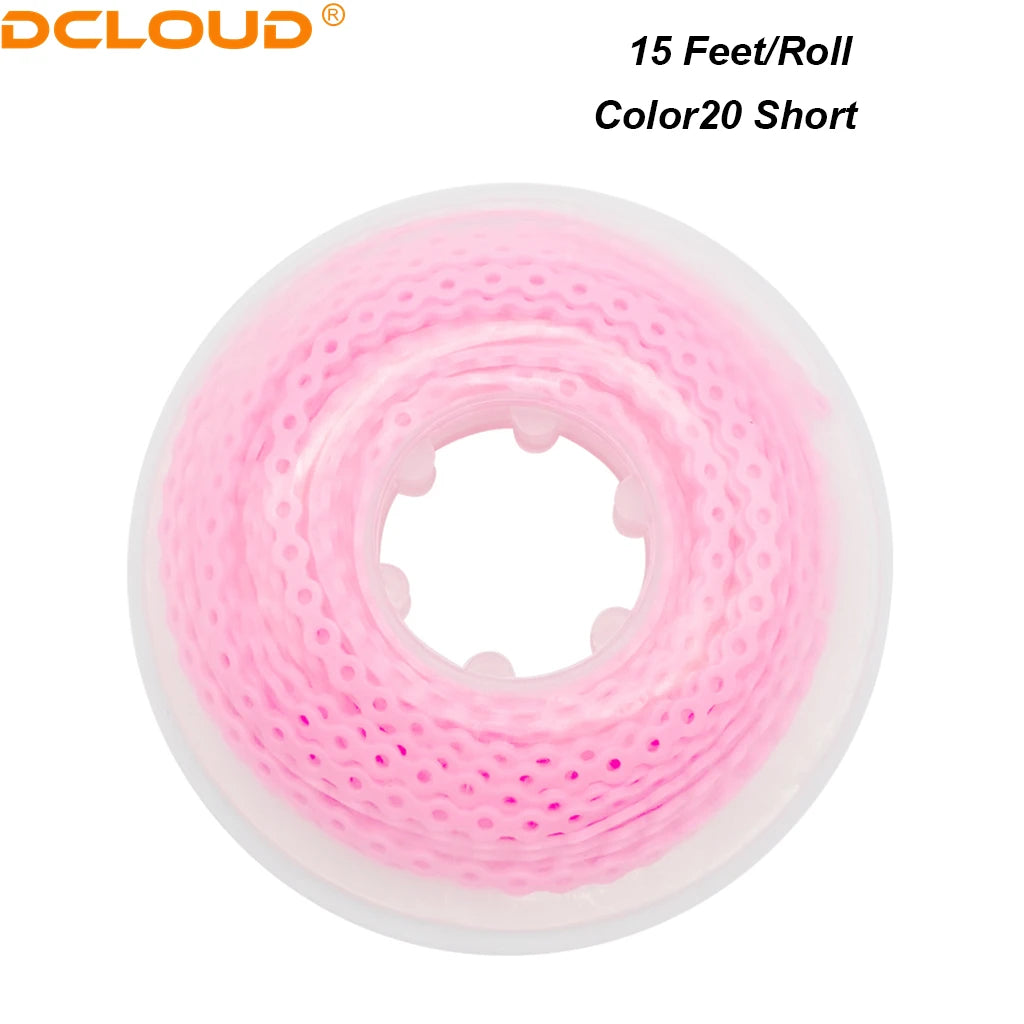 Orthodontic Elastic Power Chain 15ft Spool Dental Rubber Chain 4.57m