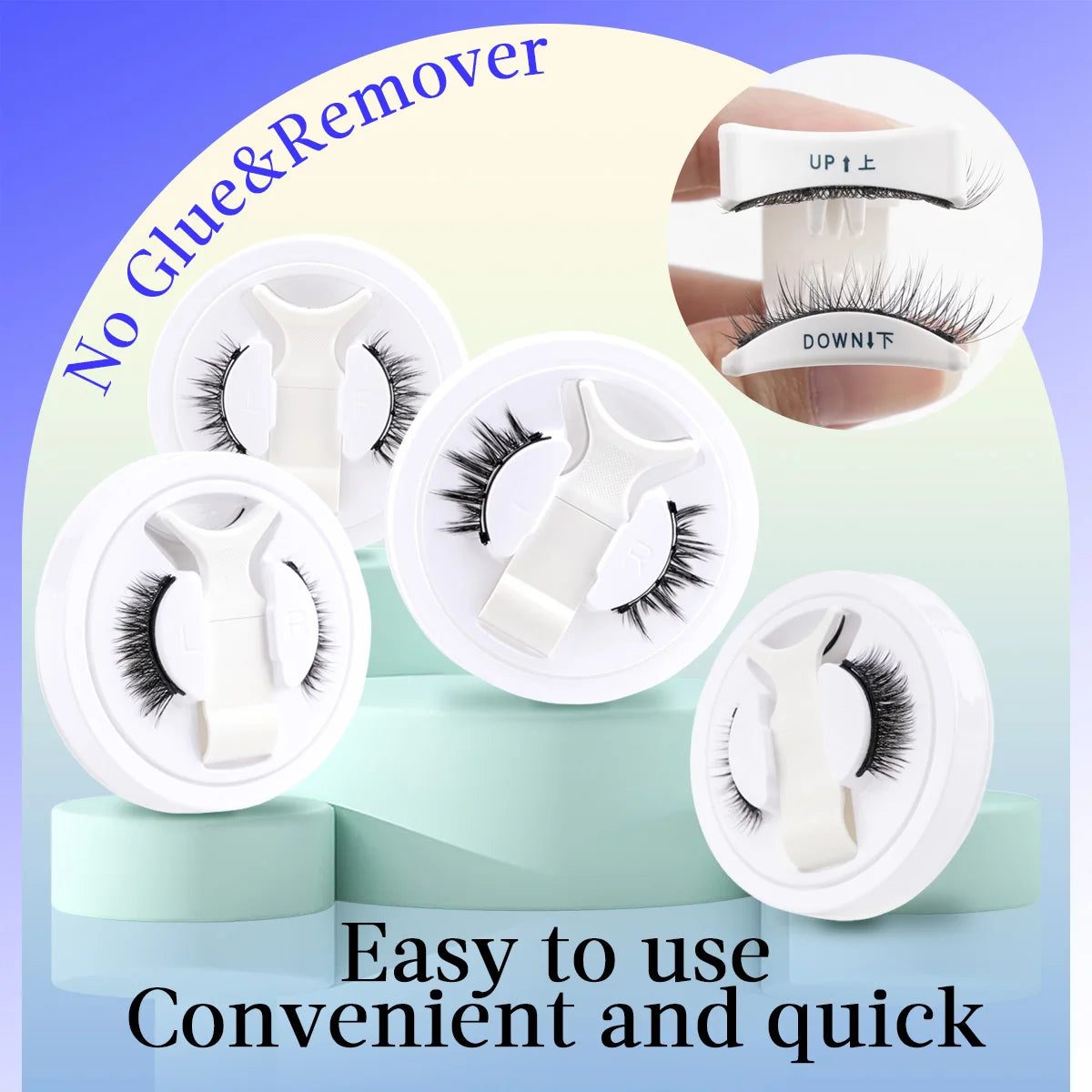 Magnetic Eyelashes Kit Reusable Handmade Faux Mink Lashes
