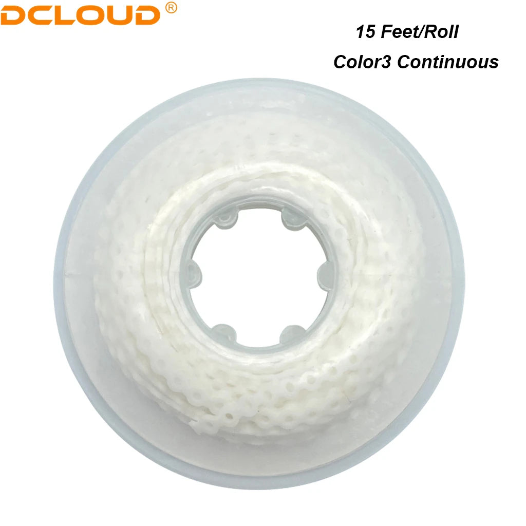 Orthodontic Elastic Power Chain 15ft Spool Dental Rubber Chain 4.57m