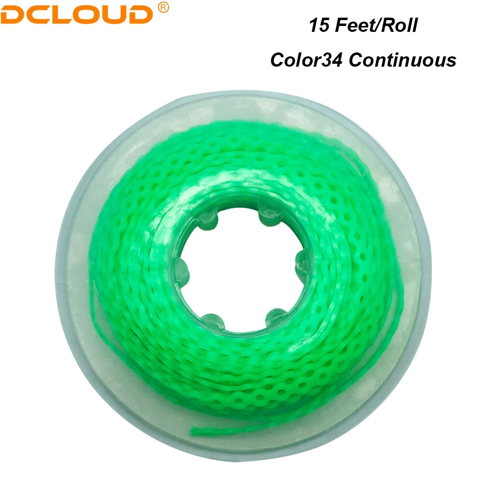 Orthodontic Elastic Power Chain 15ft Spool Dental Rubber Chain 4.57m