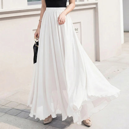 Women’s High-Waist Flowy Maxi Skirt
