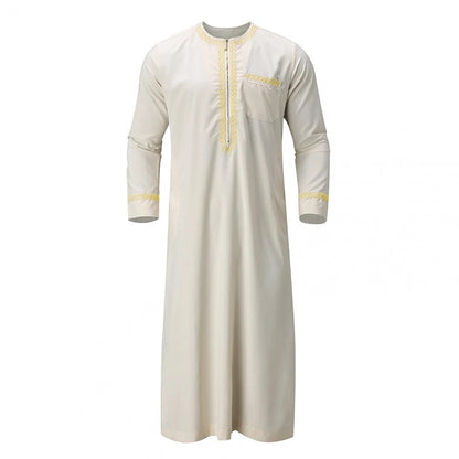 Men's Traditional Embroidered Moroccan Kaftan