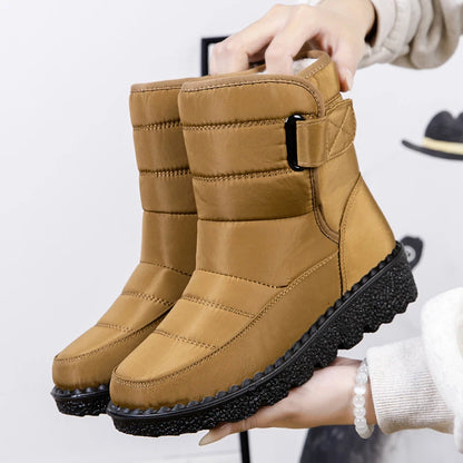 Women’s Waterproof Plush Platform Snow Boots