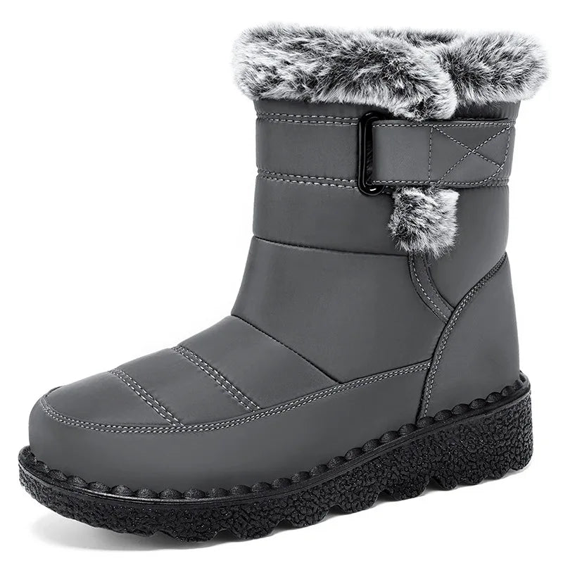 Women’s Waterproof Faux Fur Snow Boots