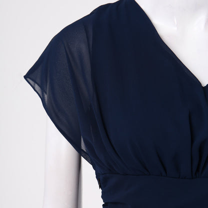 Womens Dresses Wedding Party Bridesmaid Elegant V Neck Chiffon