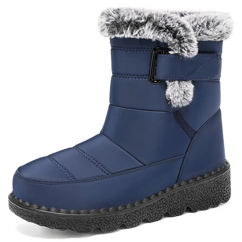 Women’s Waterproof Faux Fur Snow Boots