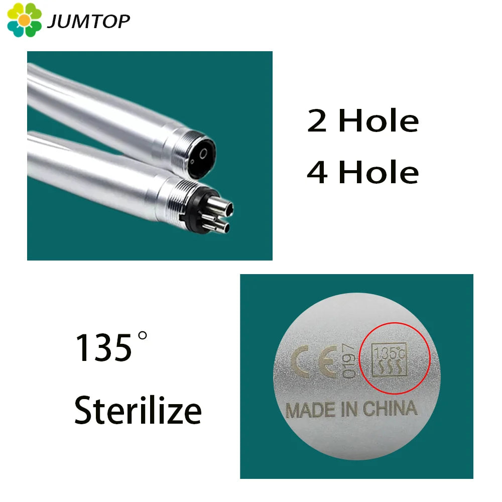 Dental LED High Speed Handpiece Air Turbine Ceramic Bearing 2/4 Hole