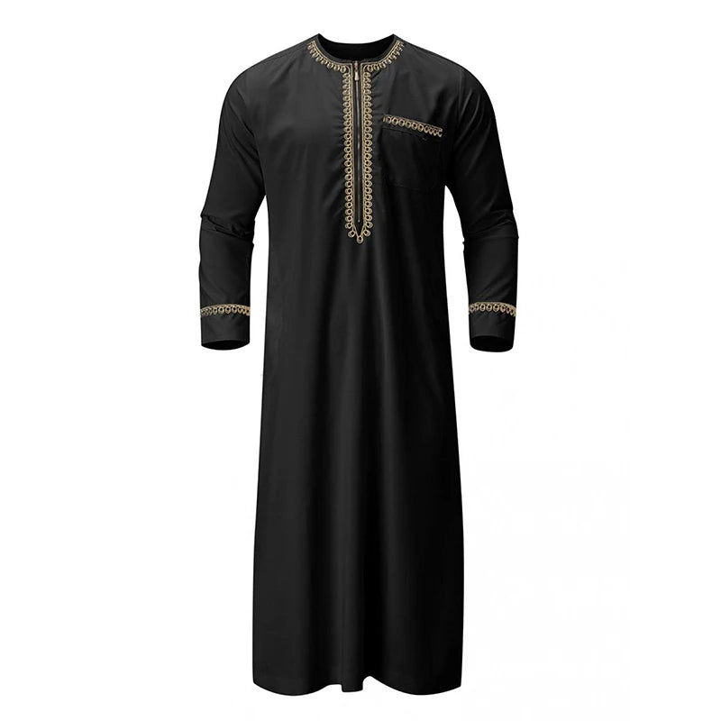 Men's Traditional Embroidered Moroccan Kaftan