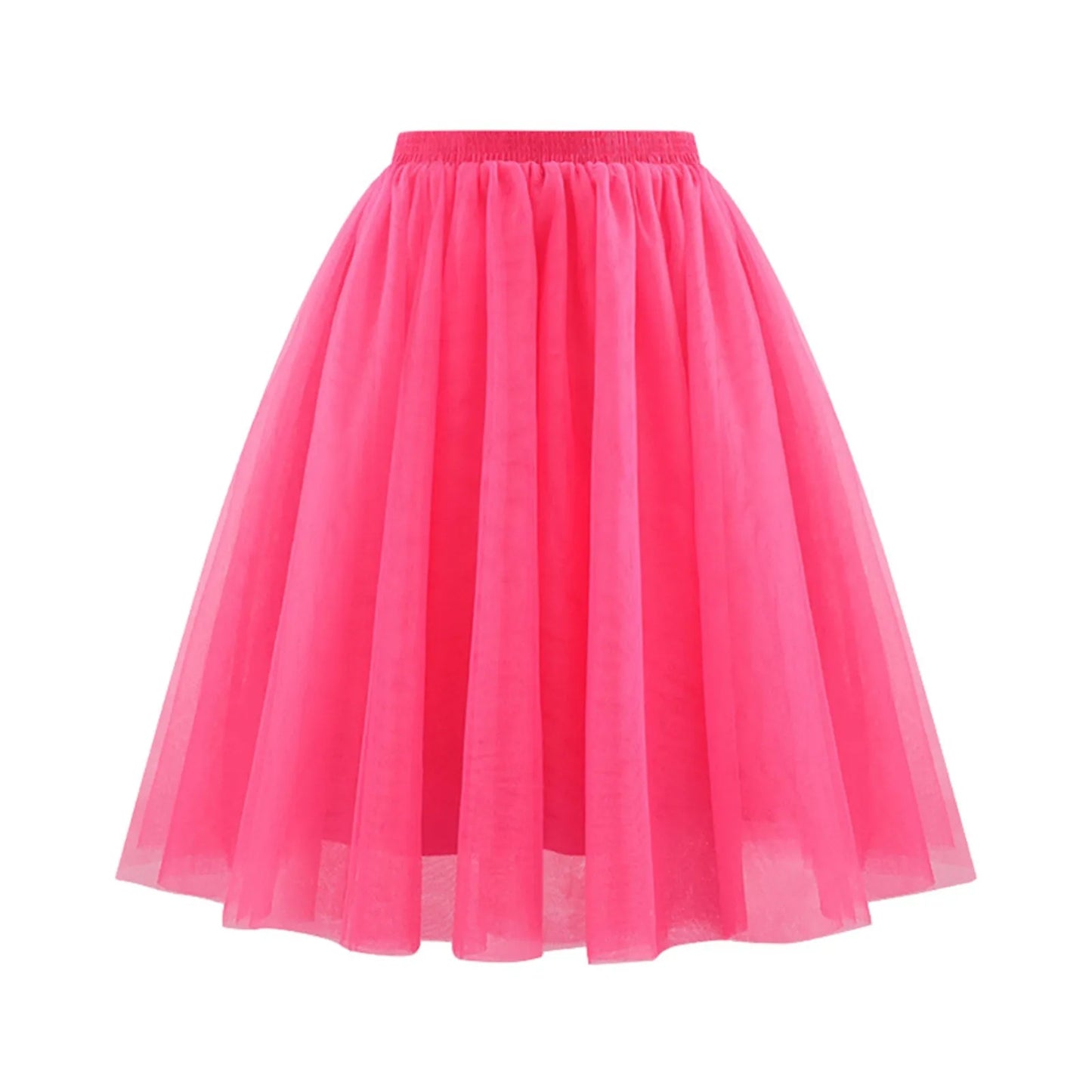 Fairy Adult Multicolored High Waist Tutu Skirt Women's Sheer Mesh Large Swing A-Line Skirt Women Dancing Ballet Costumes