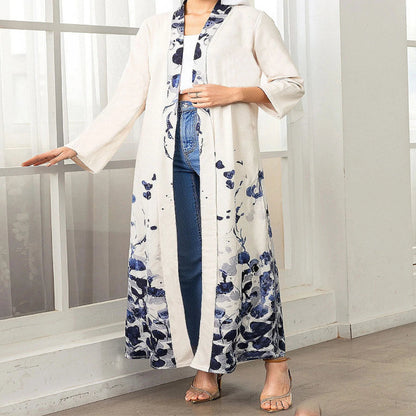 Women's Stylish Floral Elegance Abaya