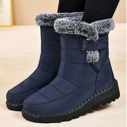 Women’s Waterproof Faux Fur Snow Boots