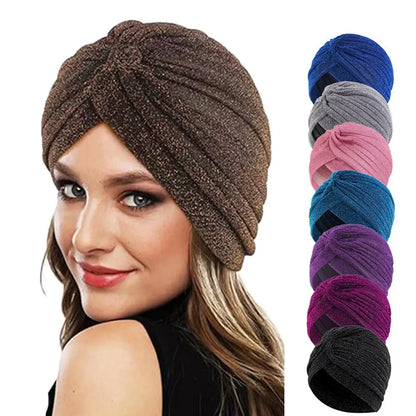 Luxe Shimmer Turban Headwrap