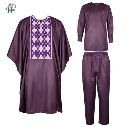 Classic Embroidered Men’s Agbada Set
