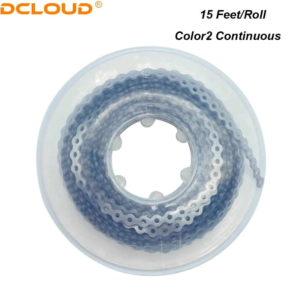 Orthodontic Elastic Power Chain 15ft Spool Dental Rubber Chain 4.57m