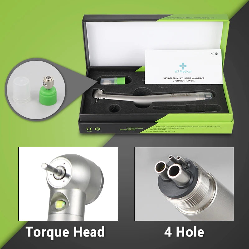 Dental LED High Speed Handpiece E-Generator Push Button