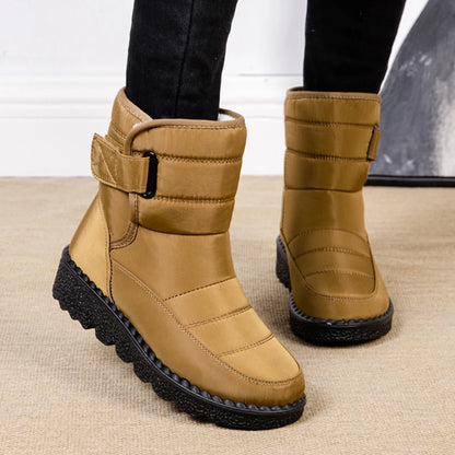 Women’s Waterproof Plush Platform Snow Boots