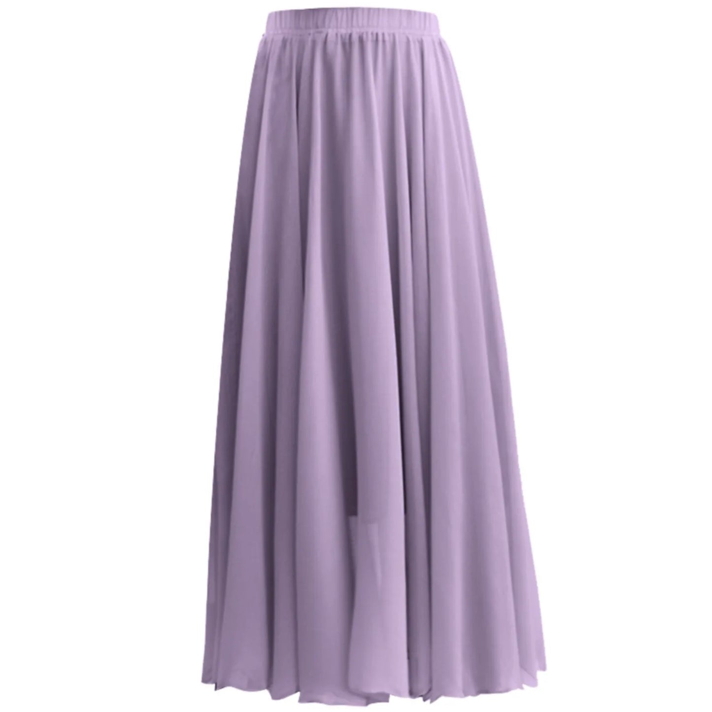 Skater Skirt for Women Summer Women's Solid Color Chiffon Skirt Women's High Waist Long Bathing Suits with Skirts for Women