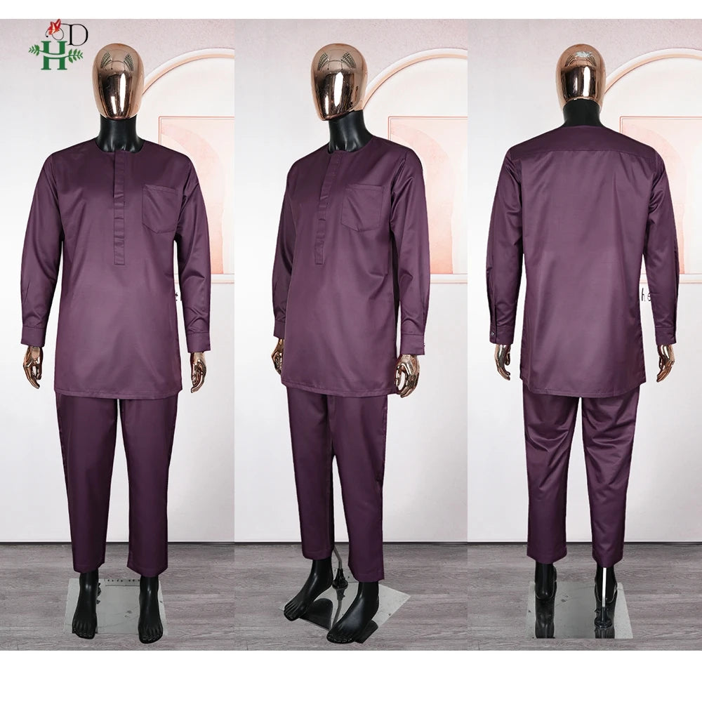 Classic Embroidered Men’s Agbada Set