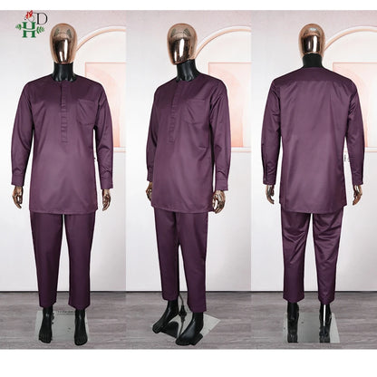 Classic Embroidered Men’s Agbada Set