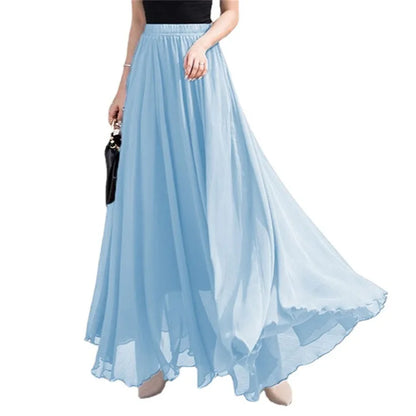 Women’s High-Waist Flowy Maxi Skirt