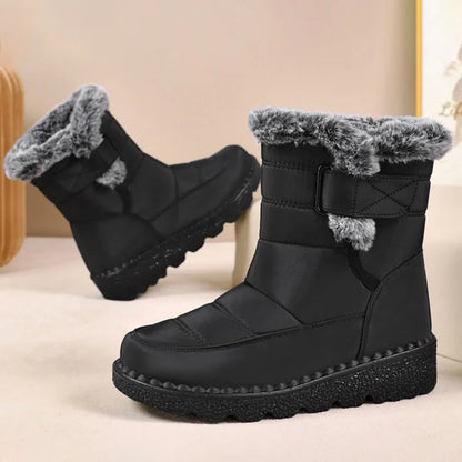 Women’s Waterproof Faux Fur Snow Boots