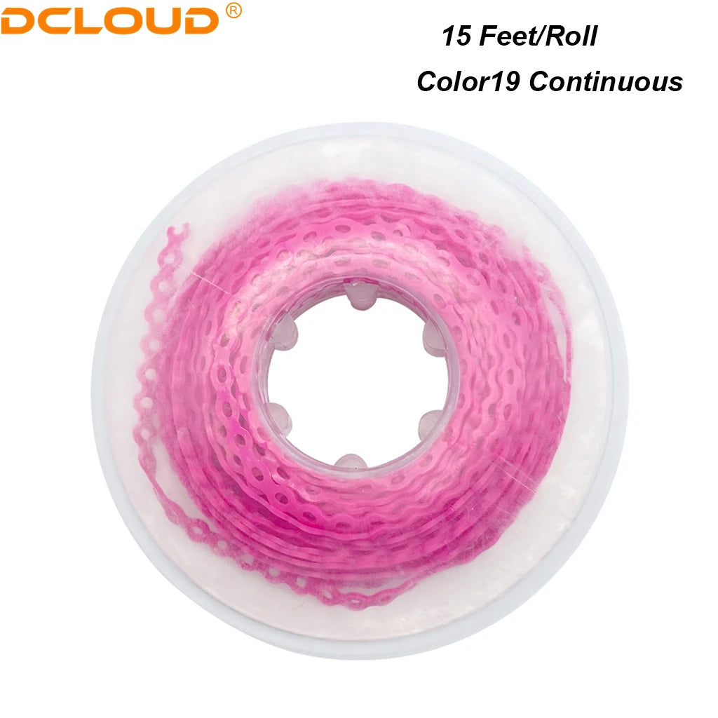Orthodontic Elastic Power Chain 15ft Spool Dental Rubber Chain 4.57m